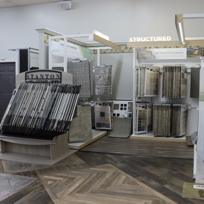 Stanton carpet display at Carpet One